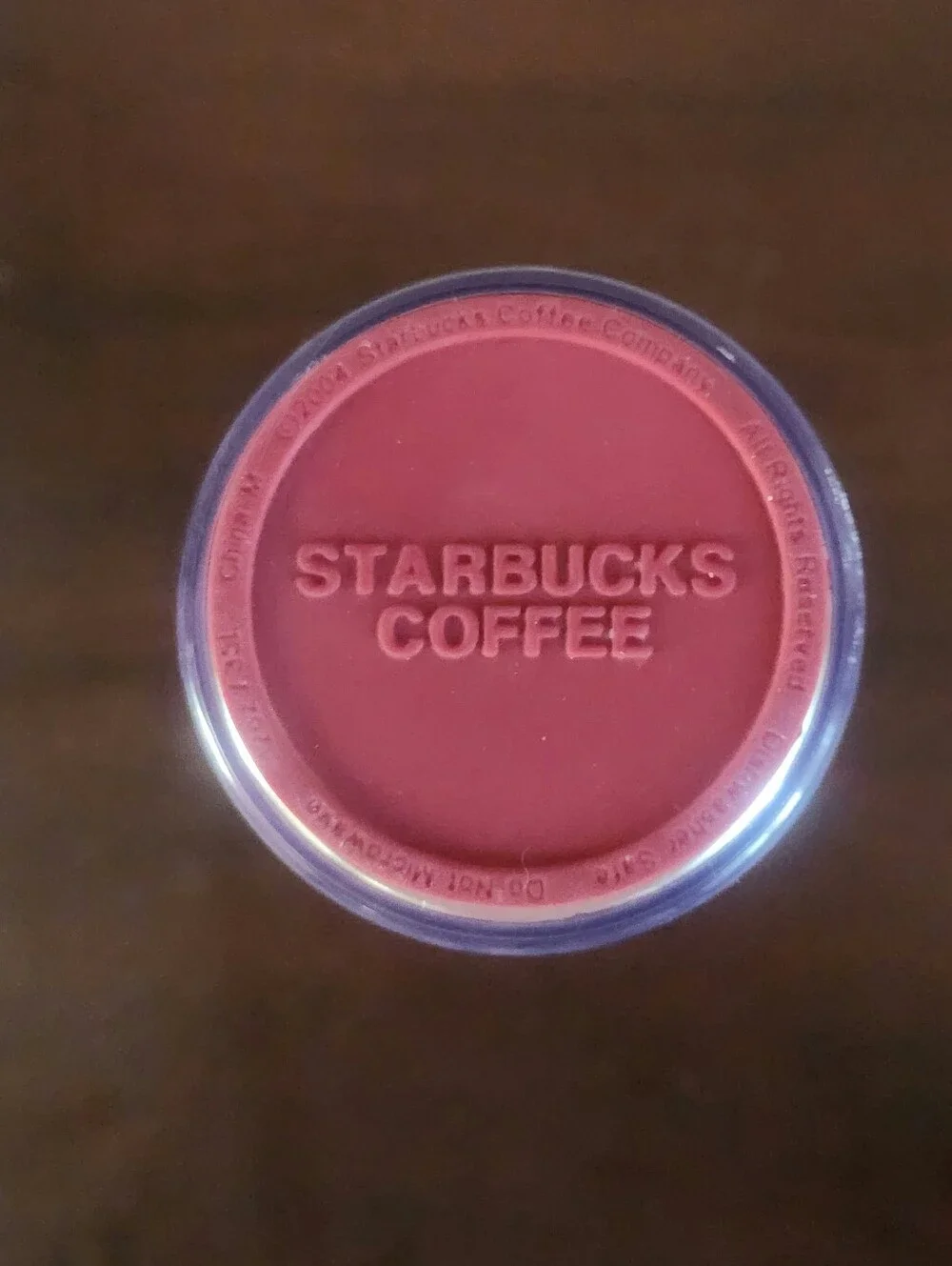 Starbucks ☕️ Paris Insulated Acrylic Coffee Mug Rust/White EUC $25
